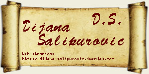 Dijana Šalipurović vizit kartica
